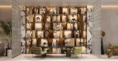 Salon; style moderne, poutres en bois