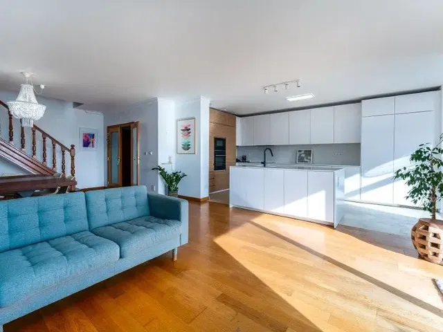 Σαλόνι; φυσικό φως, ξύλινο πάτωμα, μοντέρνο στυλ