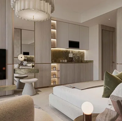 Chambre; style moderne, rénové, lumière naturelle