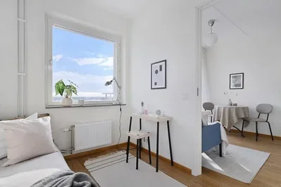 Chambre; vue, lumière naturelle, style moderne