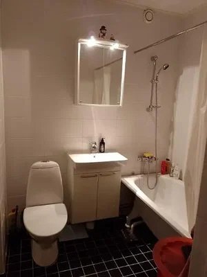 Salle de bain; carrelage, lumière naturelle