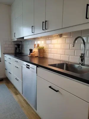 Kuhinja; kuhinjski aparati, prirodno svjetlo, moderni stil