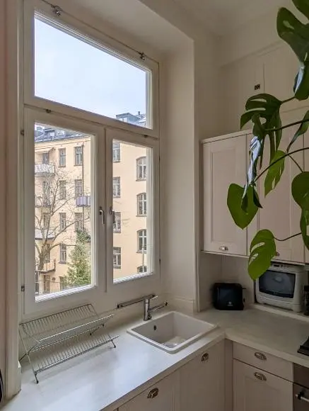 Mutfak; manzara, doğal ışık