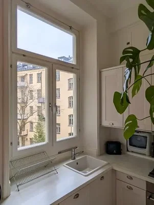 Mutfak; manzara, doğal ışık