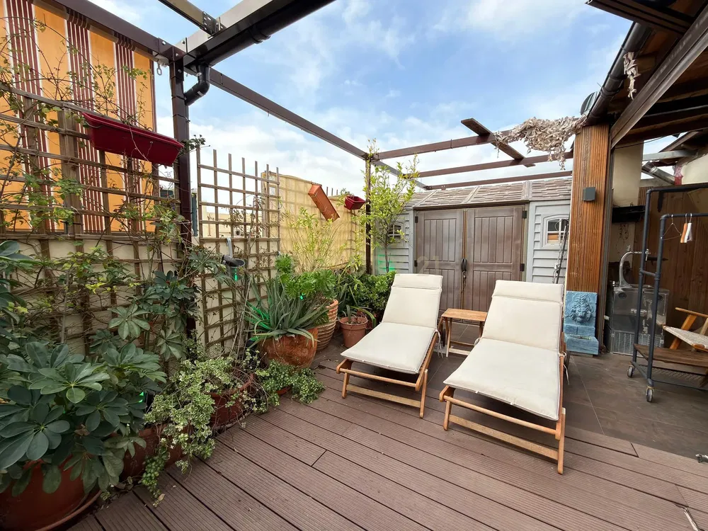 Terrasse; lumière naturelle