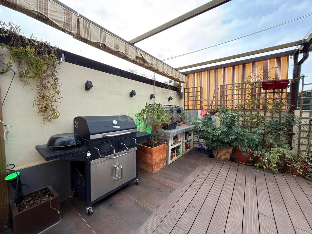 Terrasse; küchengeräte, tageslicht