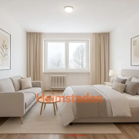 Ložnice; přirozené světlo, moderní styl, dřevěná podlaha