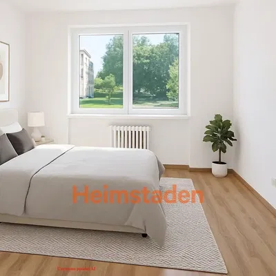 Ložnice; výhled, přirozené světlo, moderní styl