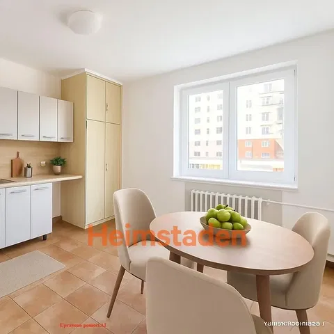 Cuisine; carrelage, vue, lumière naturelle