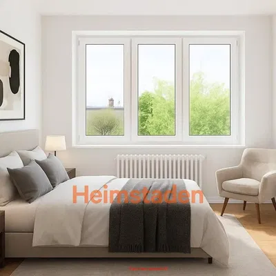 Ložnice; výhled, přirozené světlo, moderní styl