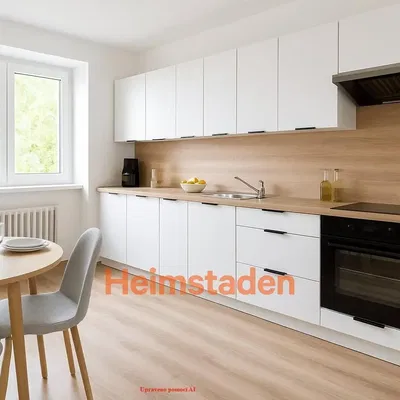 Mutfak; mutfak aletleri, doğal ışık, modern stil