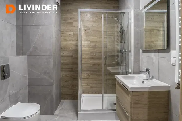 Kupaonica; pločice, renoviran, prirodno svjetlo, moderni stil