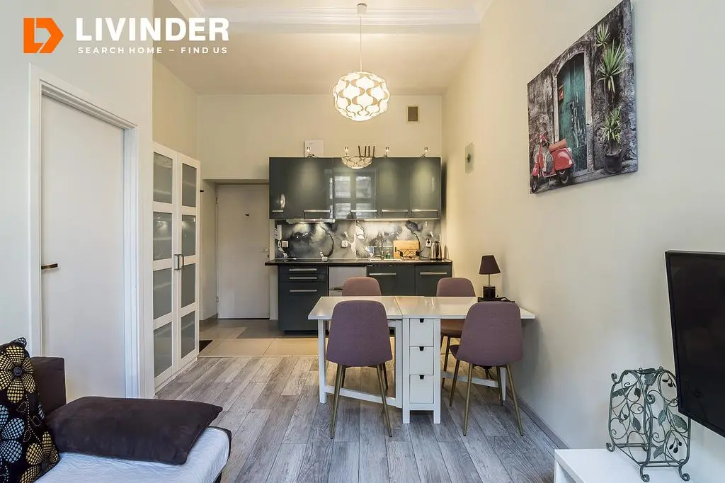 Kitchen; modern style, wood floor