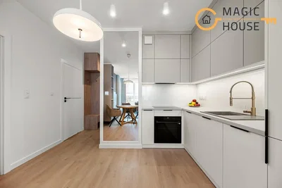Kuhinja; kućanski aparati, prirodna svjetlost, moderan stil, renoviran