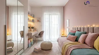 Yatak odası; doğal ışık, modern stil