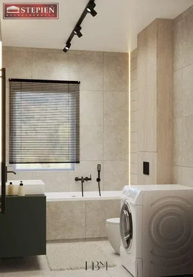 Banyo; fayans zemin, tadilatlı, doğal ışık, modern stil