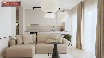 Oturma odası; modern stil, doğal ışık, mutfak aletleri
