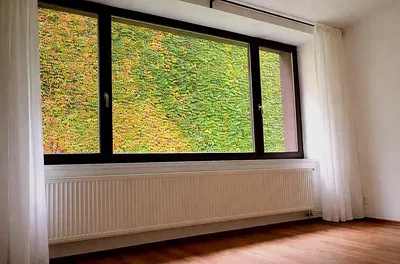 Wohnzimmer; blick, holzboden, tageslicht
