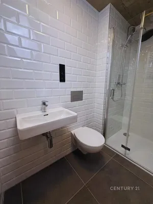 Koupelna; dlažba, po rekonstrukci, přirozené světlo, moderní styl