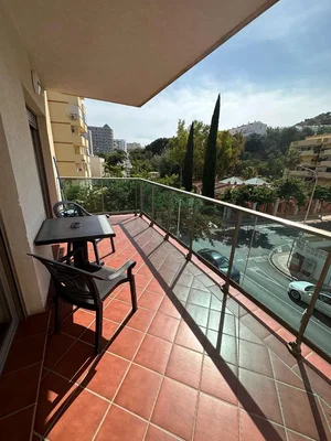 Balkon; manzara, fayans zemin
