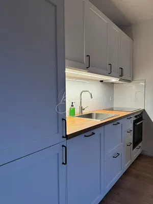 Cuisine; électroménager, rénové, lumière naturelle