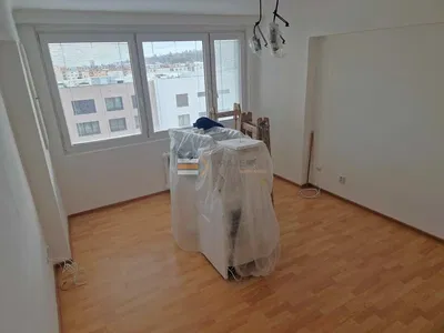 Küche; blick, holzboden, renoviert