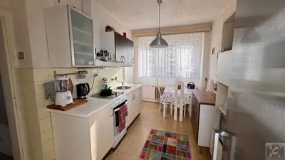 Kuchyně; kuchyňské spotřebiče, přirozené světlo, moderní styl