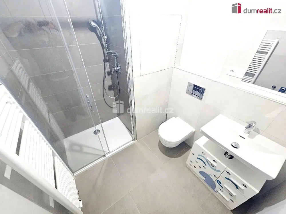 Bagno; pavimento in piastrelle, ristrutturato, luce naturale