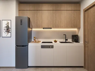 Кухиња; кухињски апарати, реновиран, модерни стил, природно светло