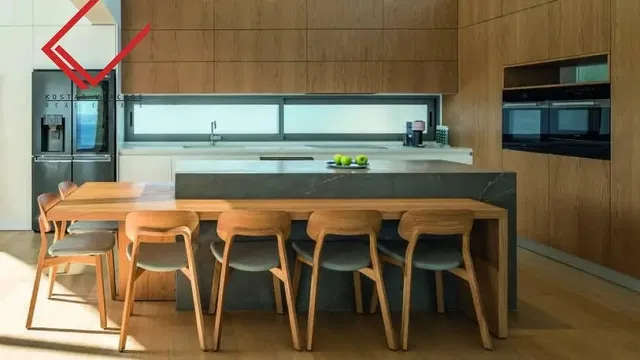 Кухня; кухненски уреди, естествена светлина, модерен стил