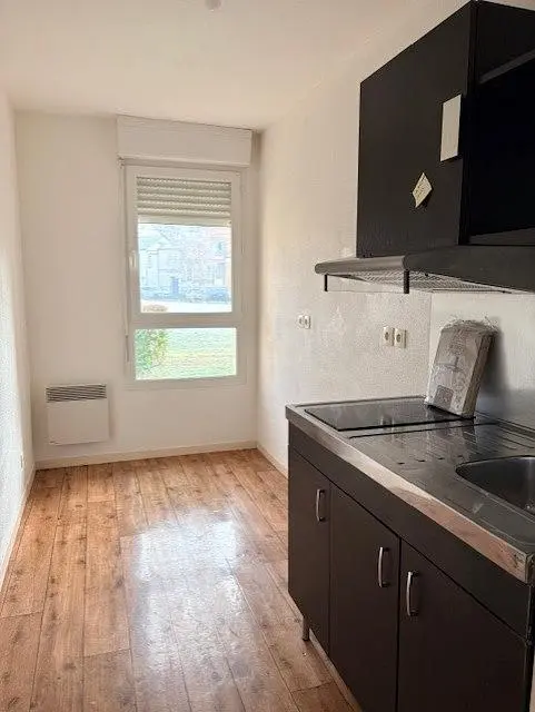 Kuchyně; dřevěná podlaha, přirozené světlo, výhled