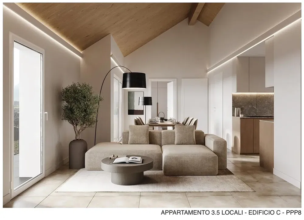 Salon; lumière naturelle, style moderne, carrelage