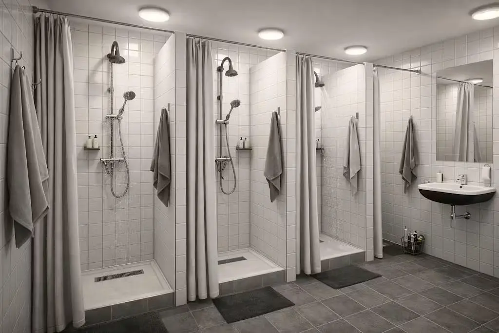 Badezimmer; fliesenboden, tageslicht