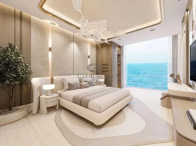 Yatak odası; manzara, doğal ışık, modern stil