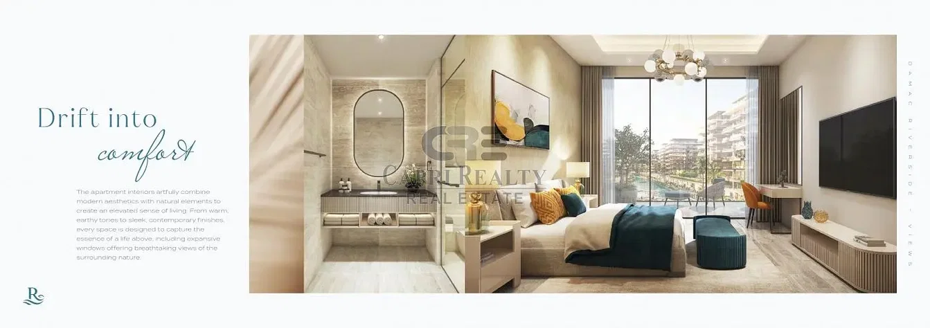 Yatak odası; manzara, modern stil, doğal ışık