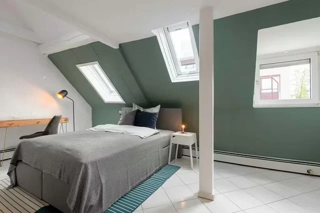 Bedroom; natural light, modern style