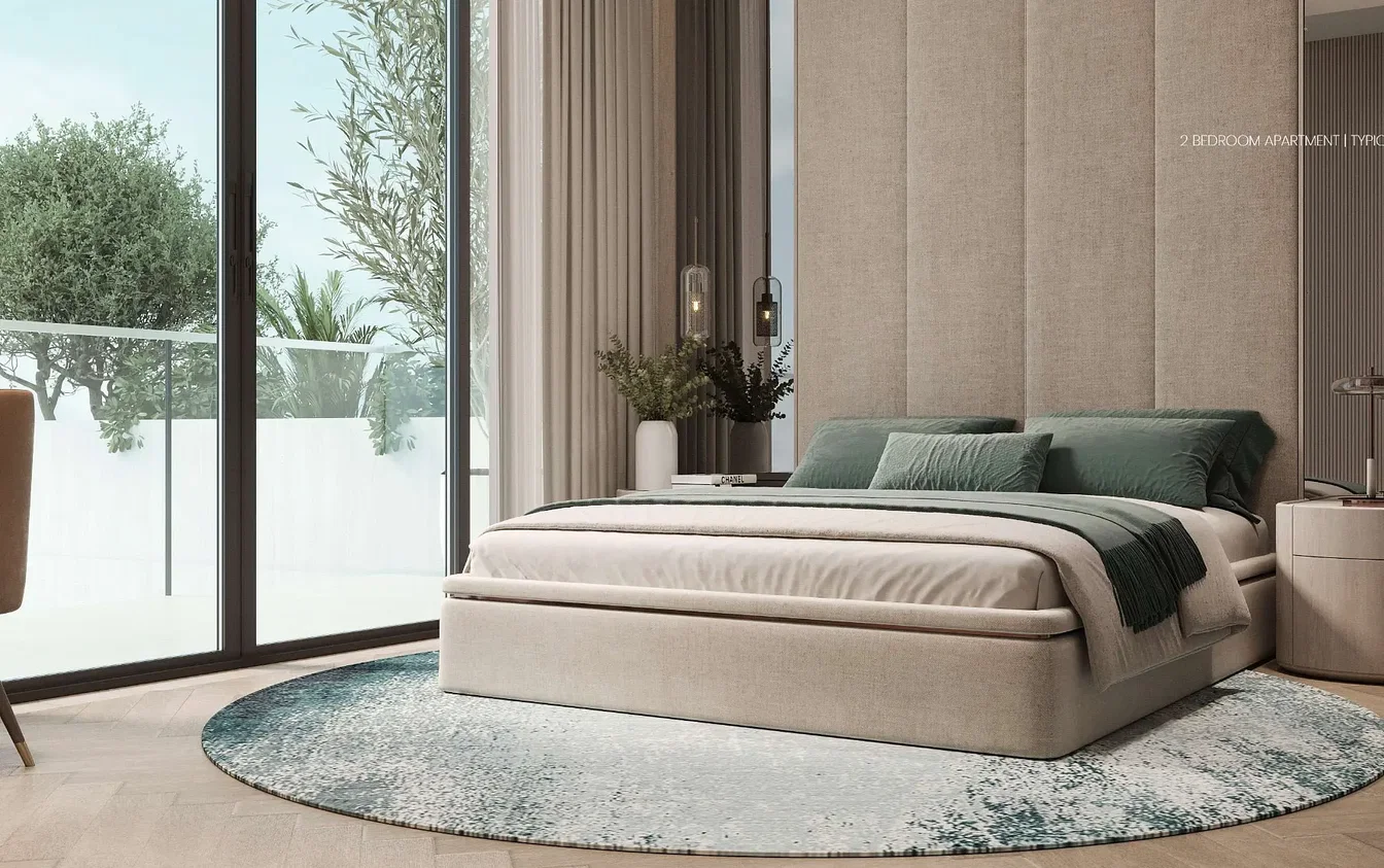 Chambre; lumière naturelle, style moderne