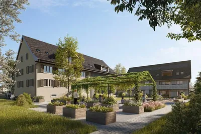 Maison et environs; vue, lumière naturelle