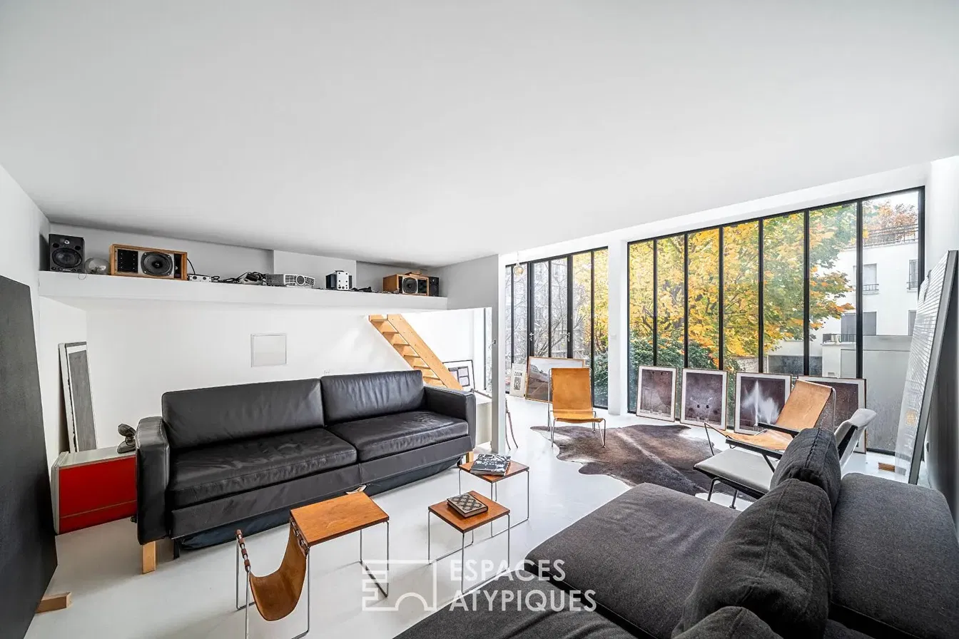 Oturma odası; manzara, modern stil, doğal ışık