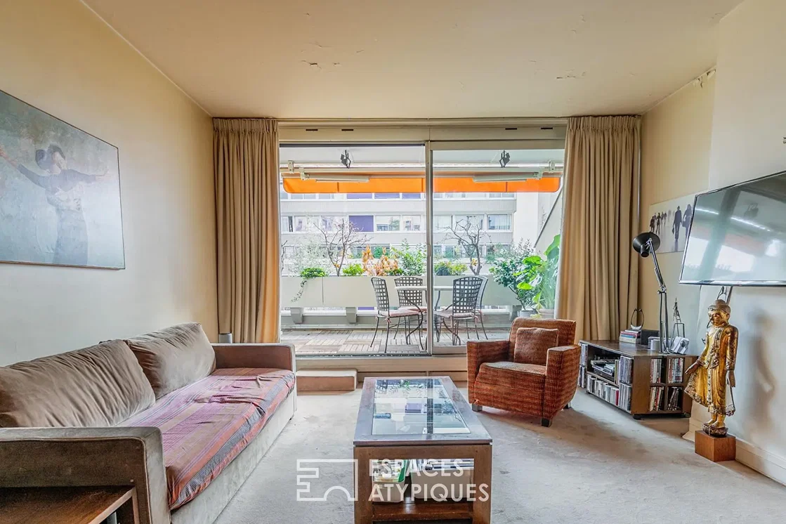 Oturma odası; manzara, doğal ışık