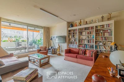 Oturma odası; manzara, doğal ışık, rustik stil