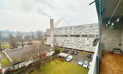 Balkon; blick, fliesenboden