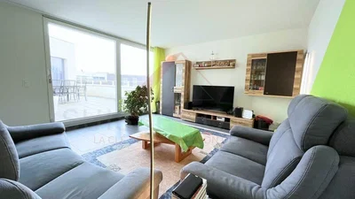 Wohnzimmer; blick, tageslicht