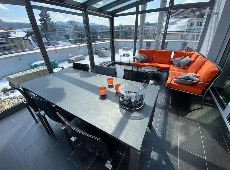 Wohnzimmer; blick, tageslicht