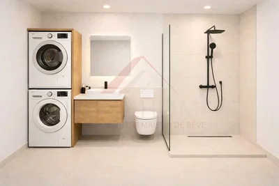 Badezimmer; fliesenboden, renoviert, tageslicht