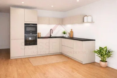 Küche; küchengeräte, tageslicht, moderner stil