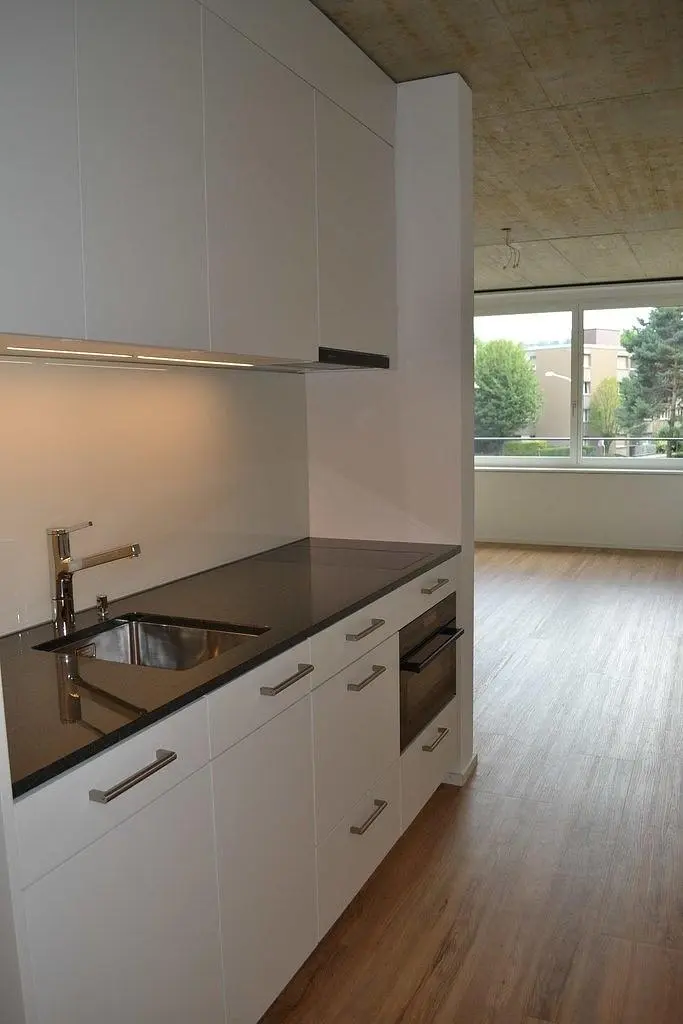 Küche; küchengeräte, blick, tageslicht