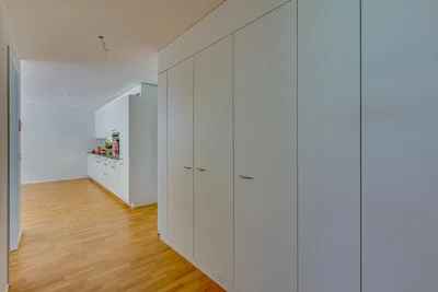 Küche; holzboden, küchengeräte, renoviert, tageslicht