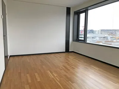 Wohnzimmer; blick, holzboden, tageslicht