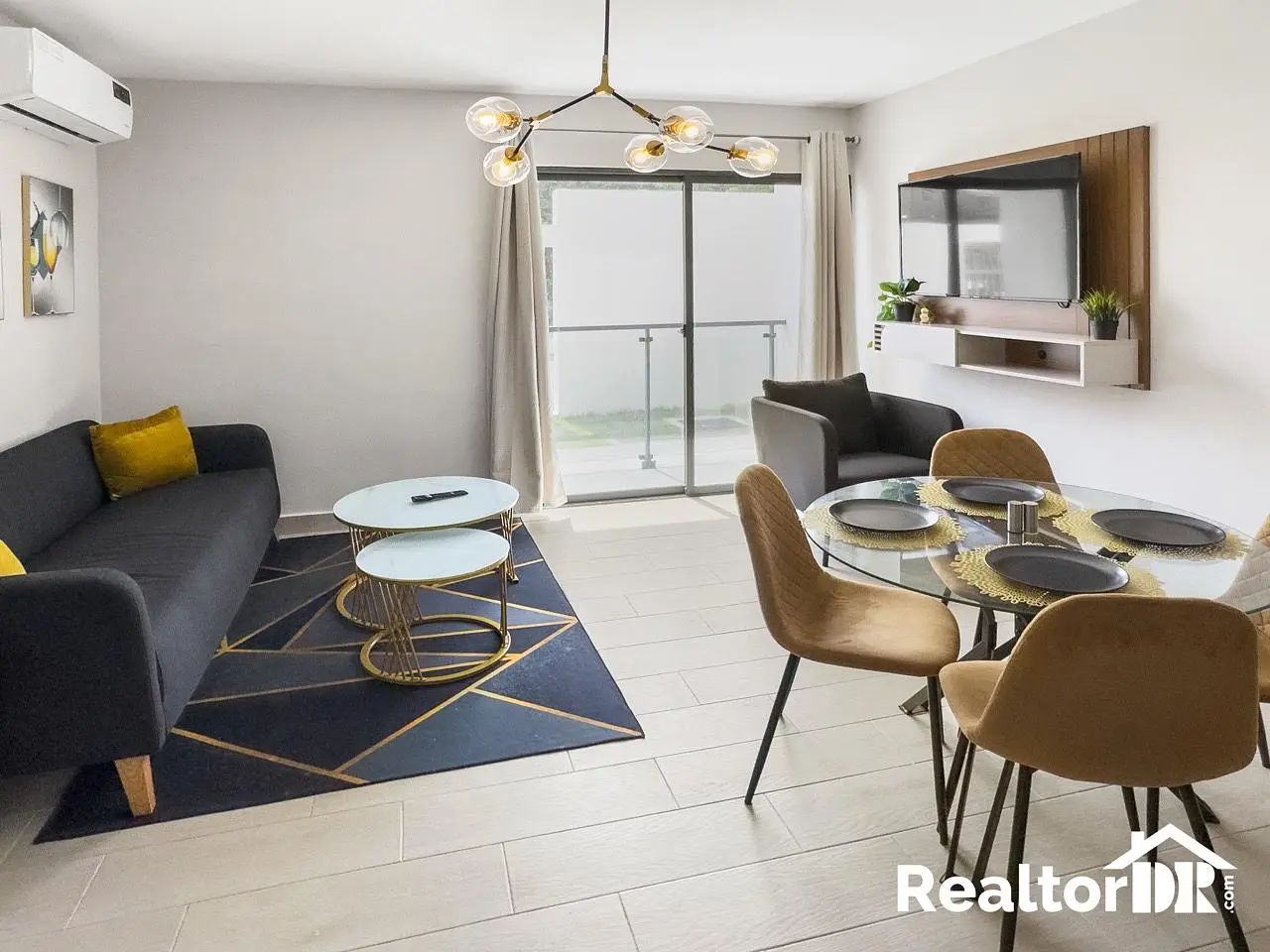 Salón; vista, luz natural, estilo moderno